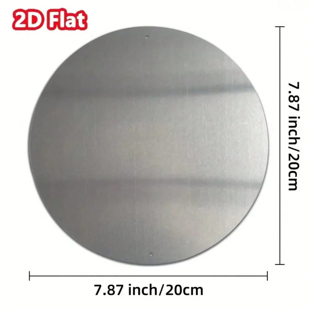 Skull Neon Rustic Metal Wall Art 8x8 Inch